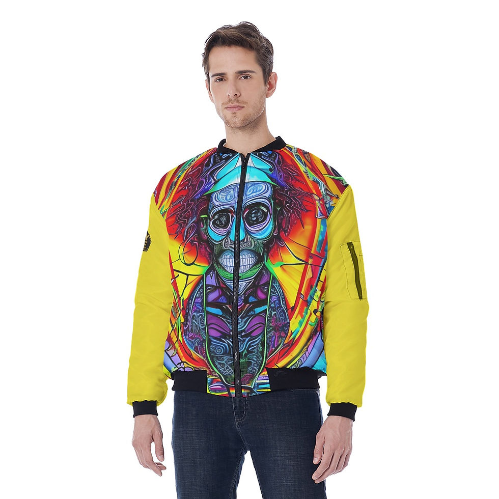 Miniature : Trippy Shaman Bomber Jacket With Sleeve Pocket