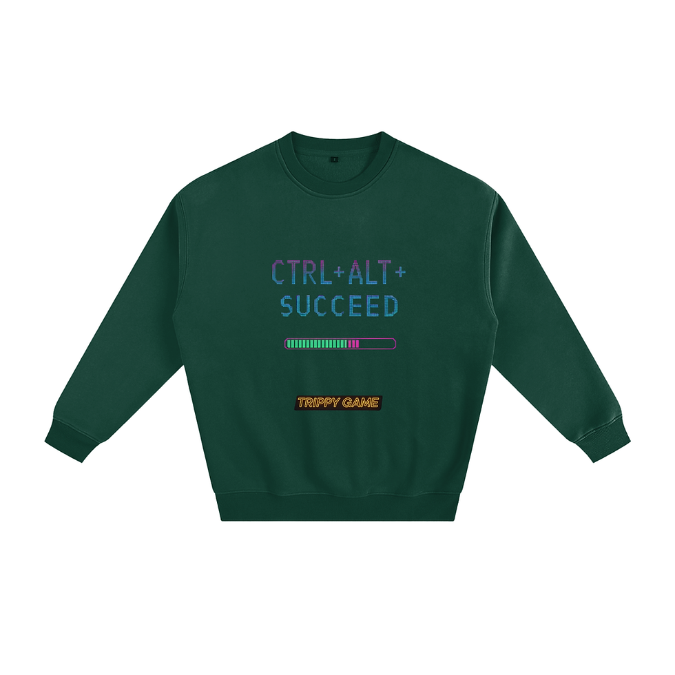 Thumbnail: CTRL + ALT +SUCCEED Fleeced Sweatshirt