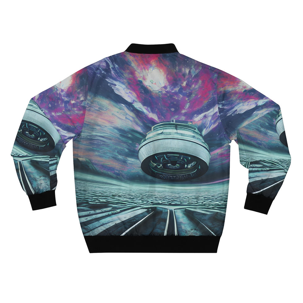 Thumbnail: New Age Printed  Bomber Jacket
