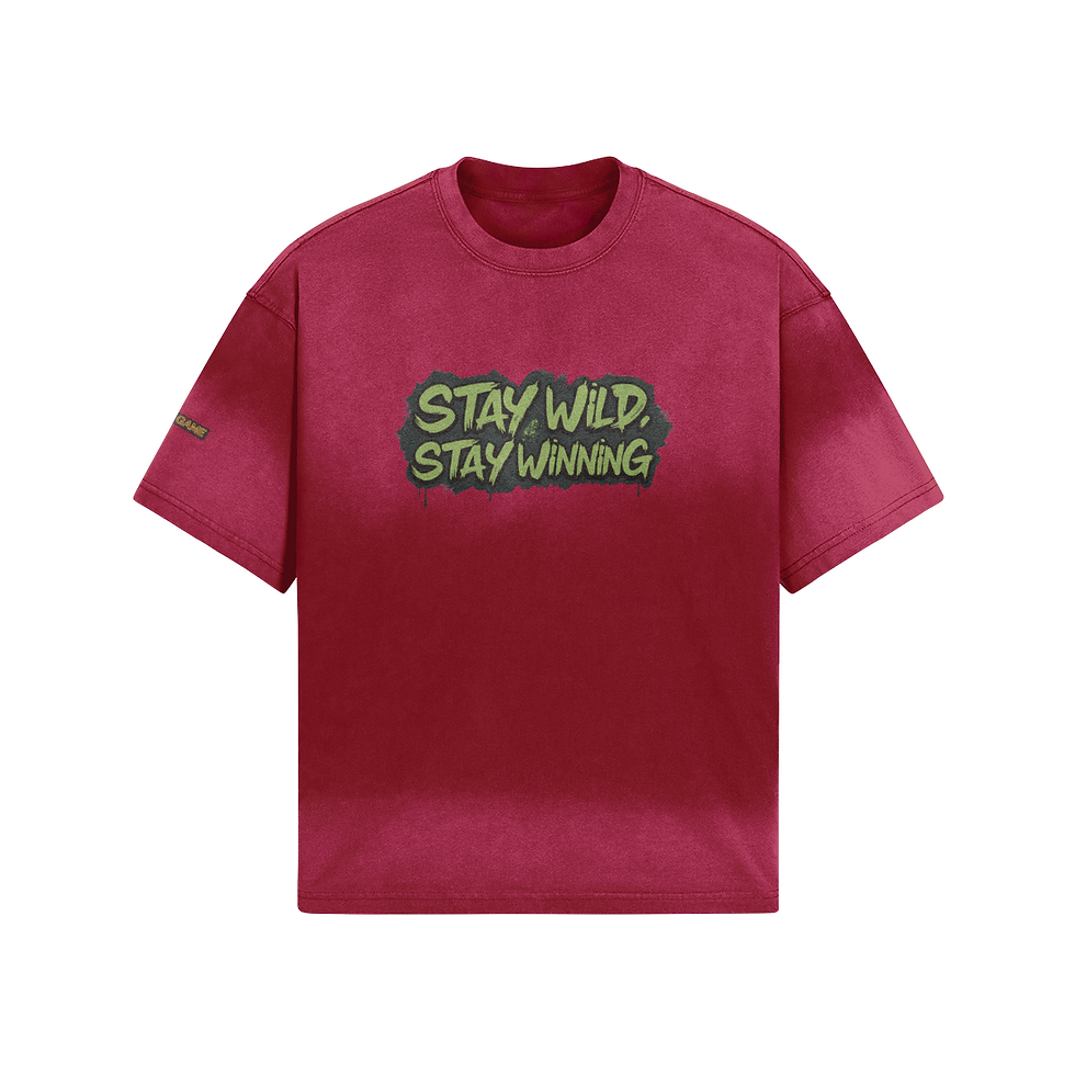 Miniatura: Trippy Game Unisex Boxy Tie-dyed T-shirt