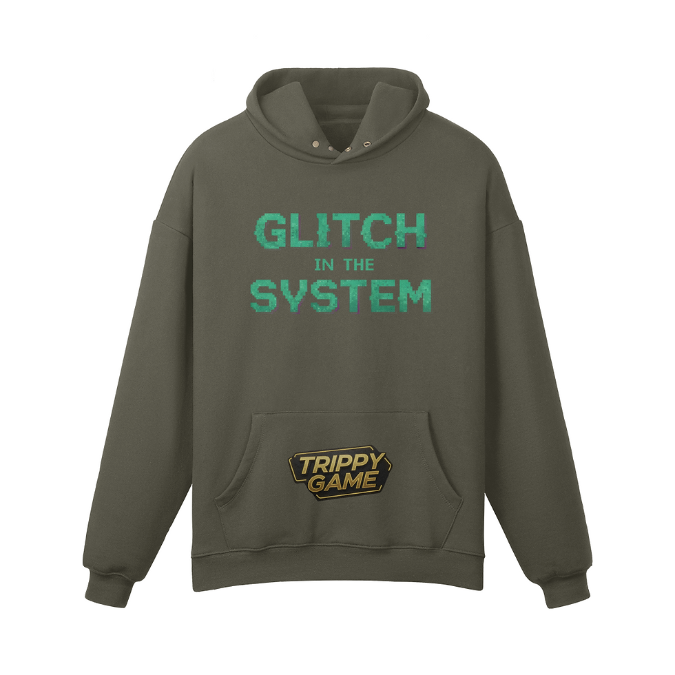 Miniatura: Trippy Game Unisex Fleece-lined Snap Collar Hoodie