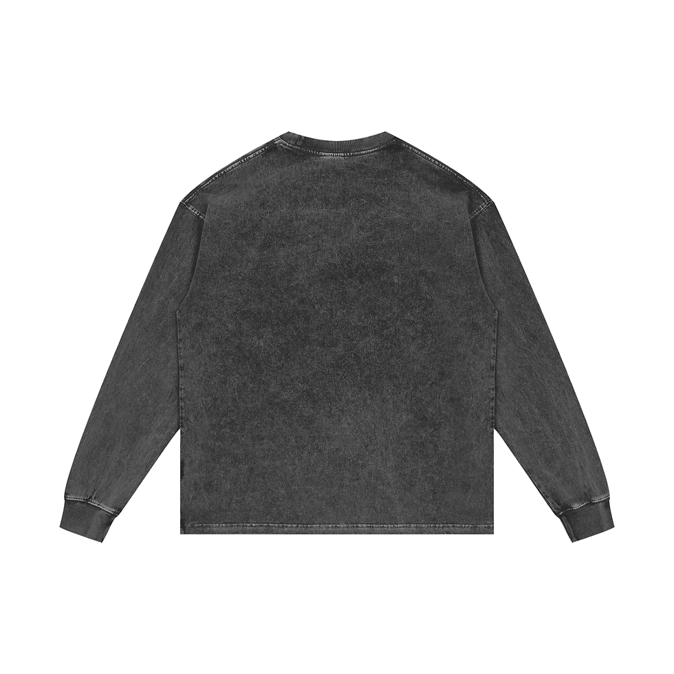 Miniatura: Acid Wash Trippy Game Long Sleeve T-Shirt