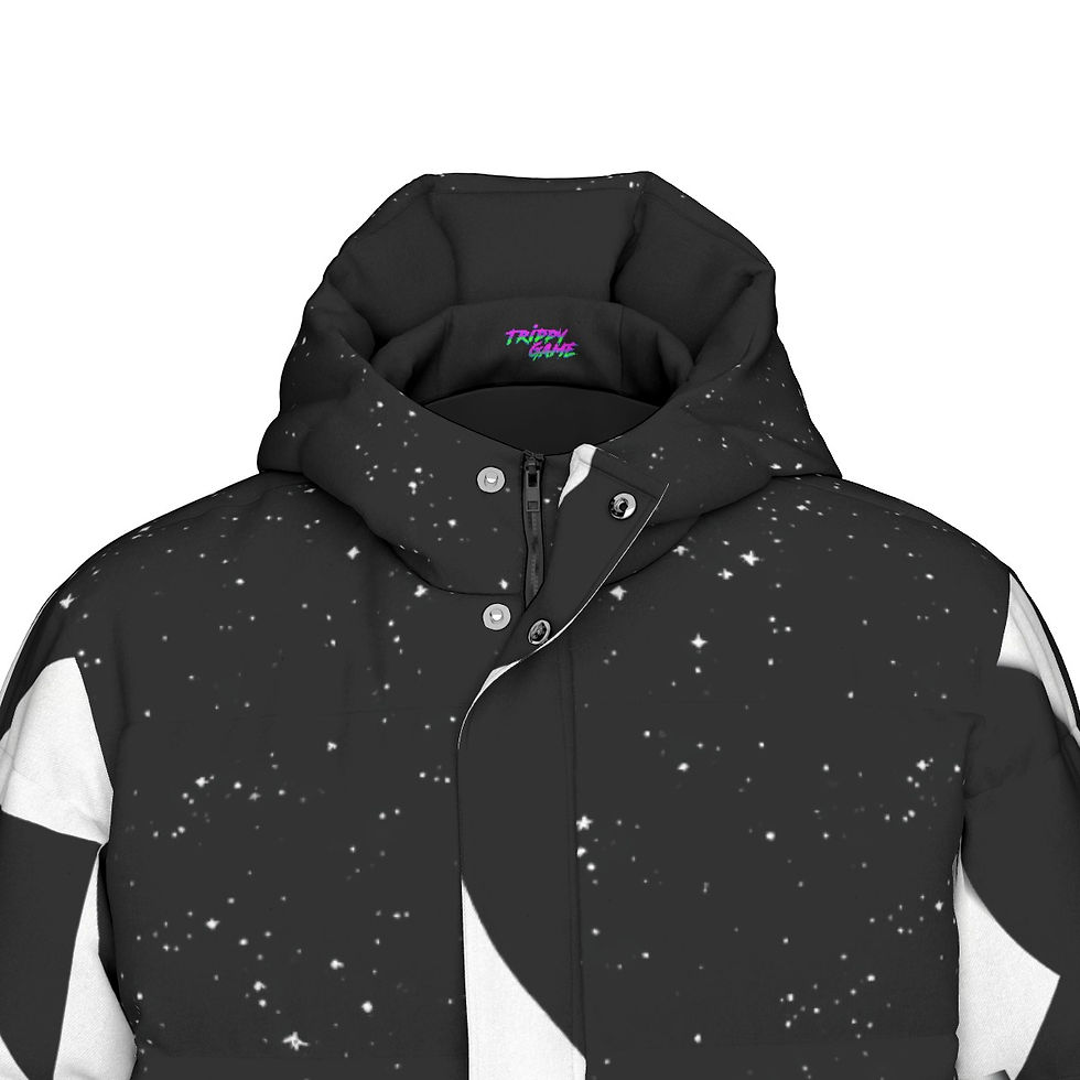 Miniatura: Galaxy Unisex Long Down Jacket