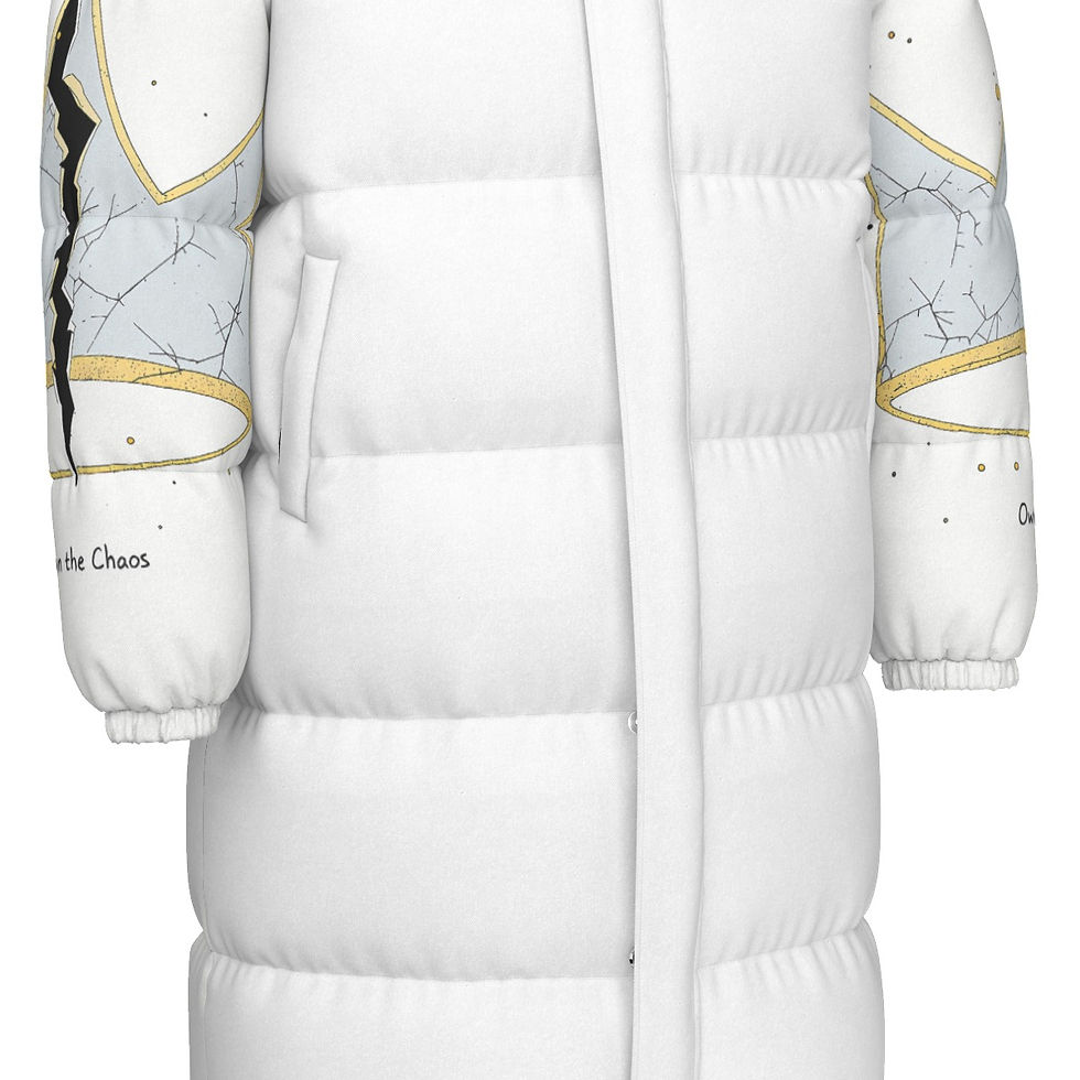 Miniatura: Own The Chaos Unisex Long Down Jacket