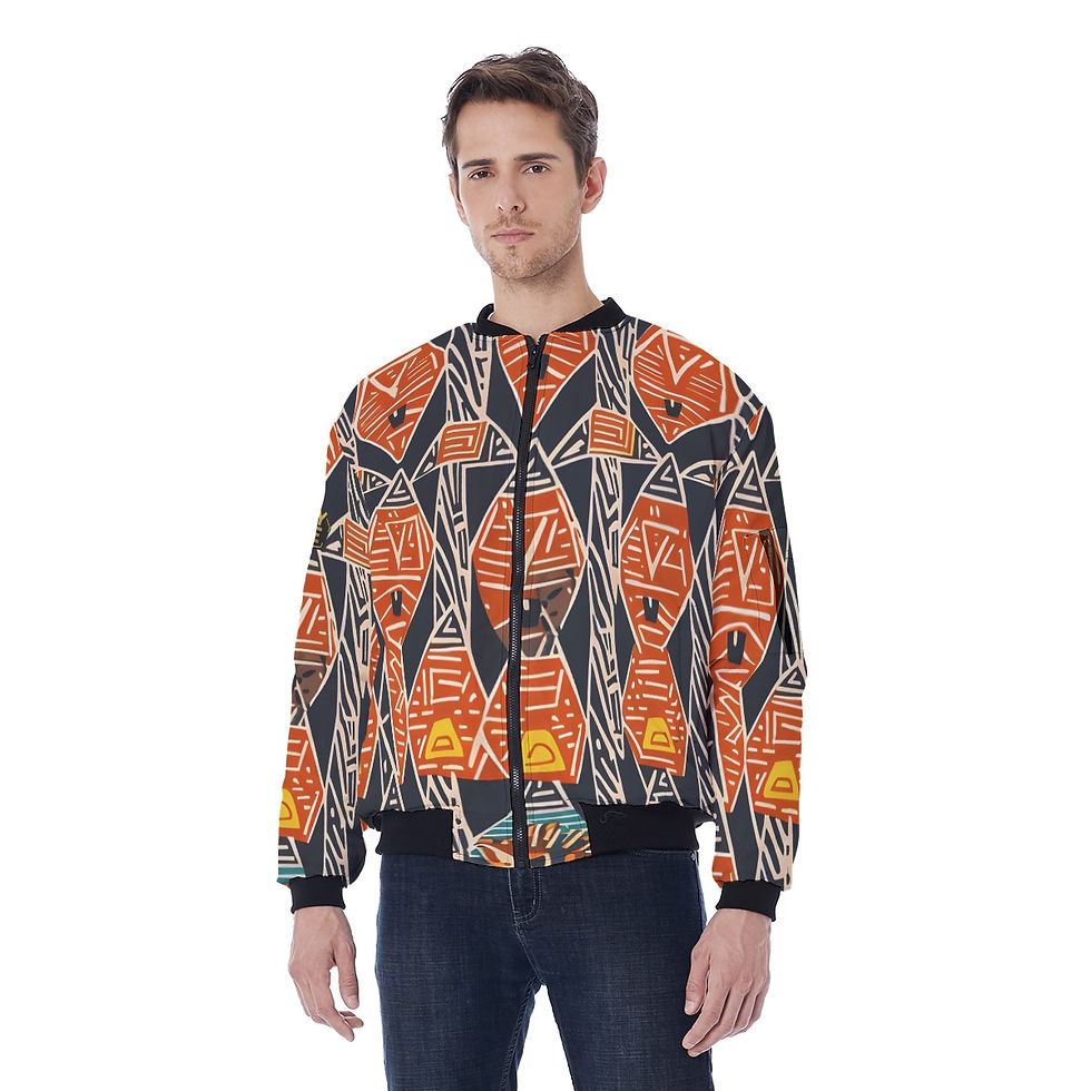 Miniatura: Orange factory Bomber Jacket With Sleeve Pocket