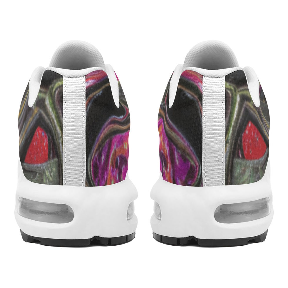 Miniatura: Purple green Wave Cushion Sports Shoes