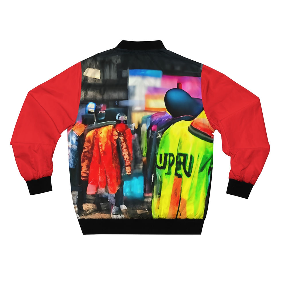 Miniatura: Red Fashion Show Bomber Jacket