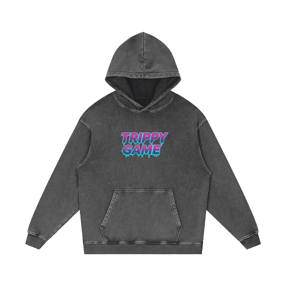 Miniatura: Trippy Game Néon Oversize Hoodie