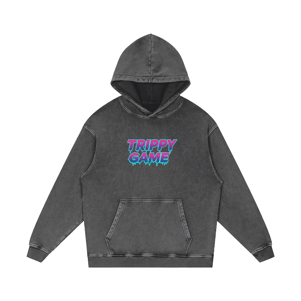Miniatura: Trippy Game Néon Oversize Hoodie