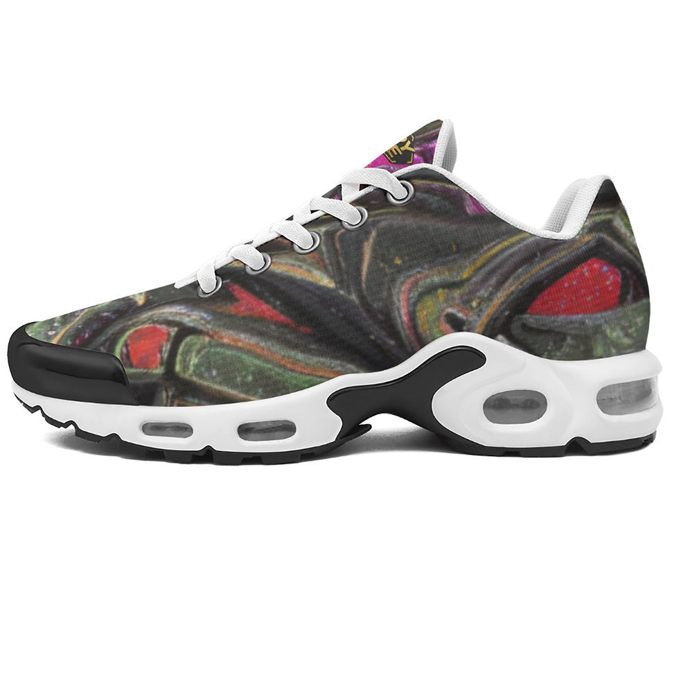 Miniatura: Purple green Wave Cushion Sports Shoes