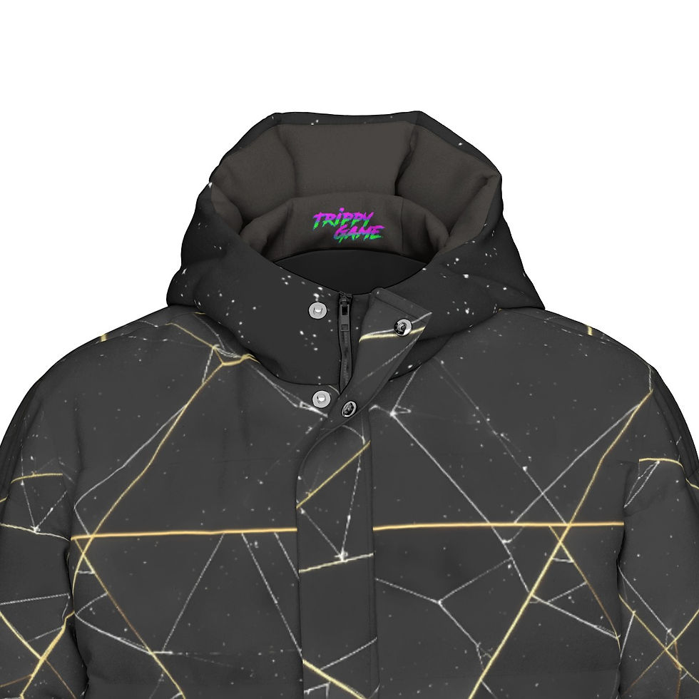 Miniatura: Golden Strike Unisex Long Down Jacket