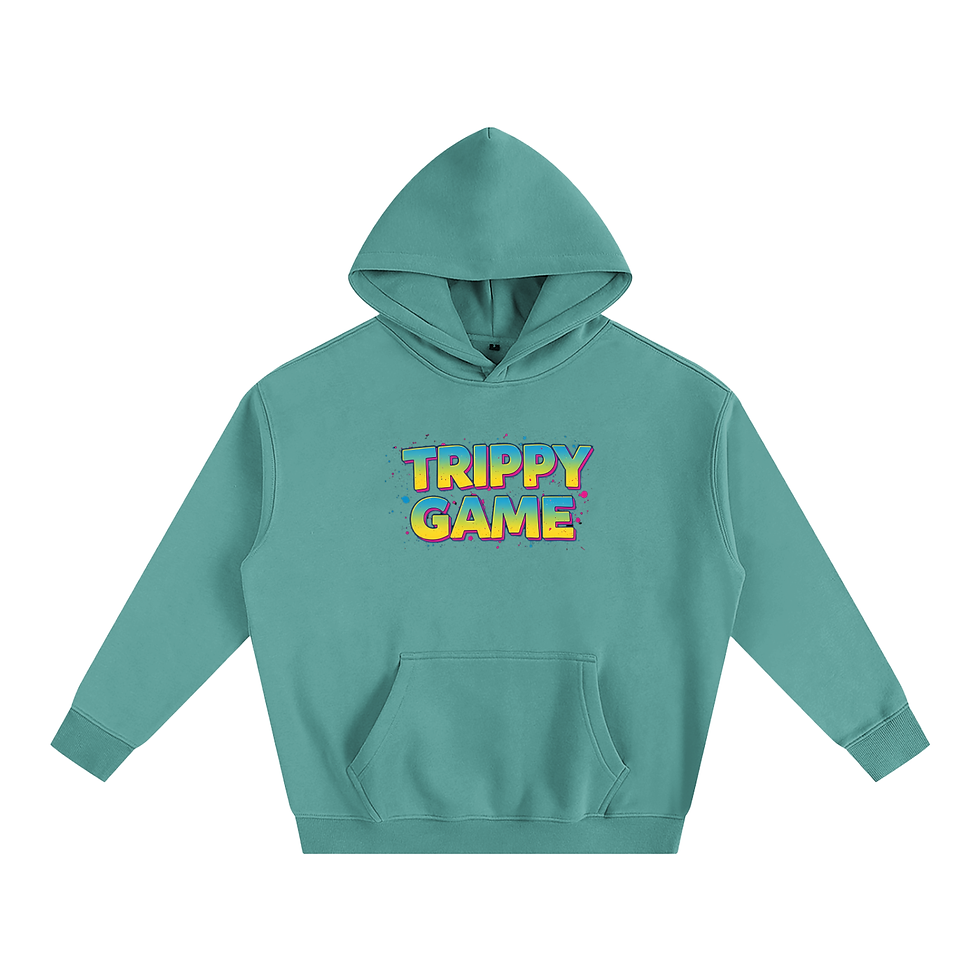 Miniatura: Trippy Game Oversize Fleeced Hoodie