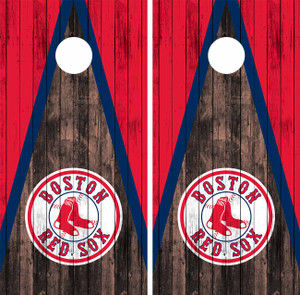 BOSTON RED SOX CORNHOLE BOARDS / SET - DESIGN 7