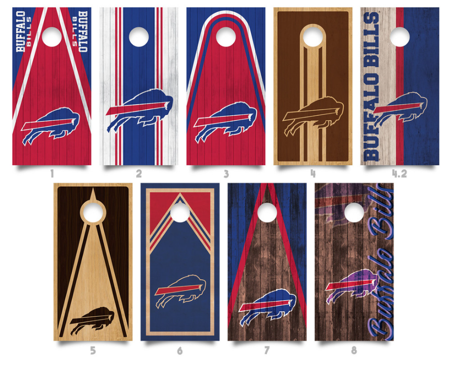 All Buffalo Bills Cornhole Designs