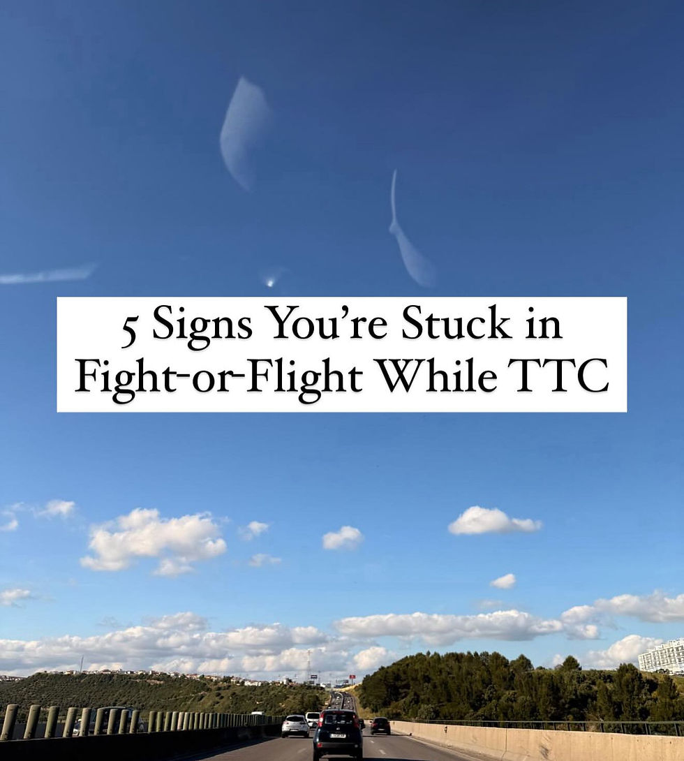 5 Signs You're Stuck in Fight or Flight While Trying to Conceive