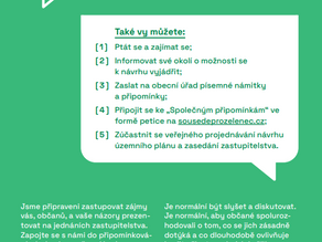 Přidejte se k našim společným připomínkám k návrhu územního plánu!