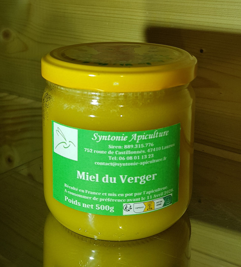 miel du verger cristallisé 500g