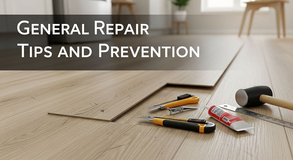 General Repair Tips and Prevention