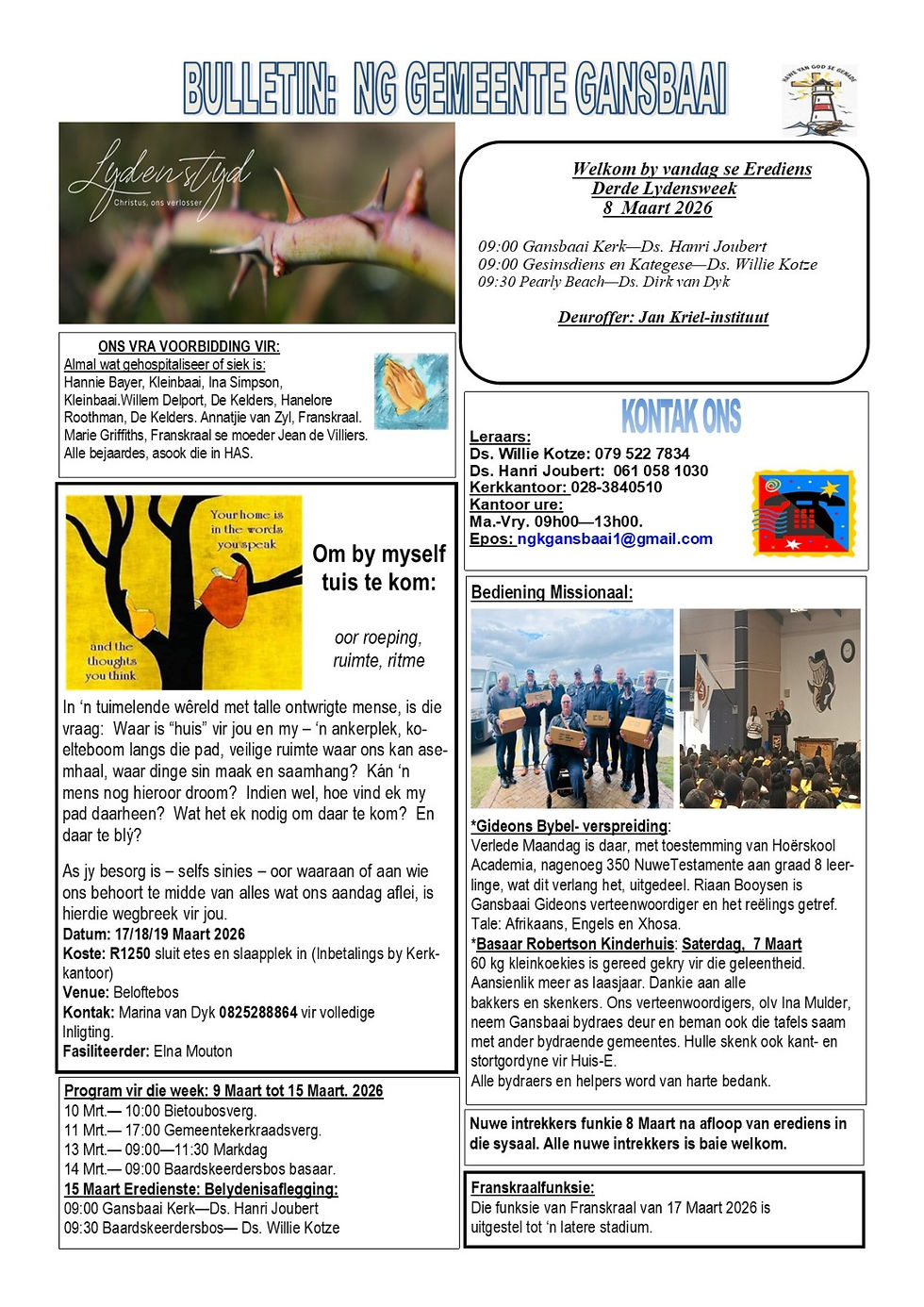 Bulletin - 8 Maart 2025