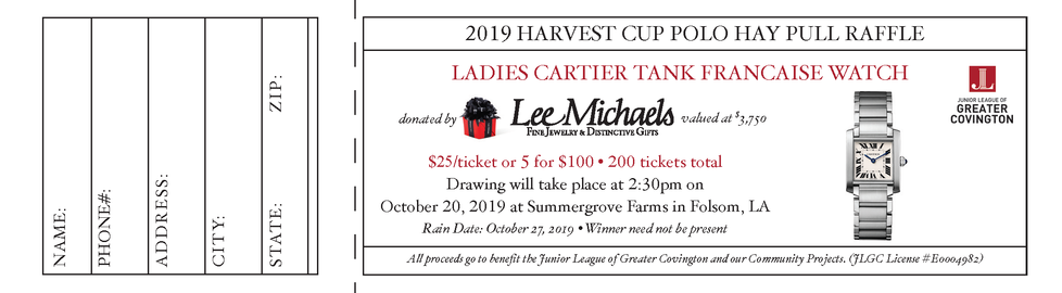 LMFJ Harvest Cup Polo: Hay Pull Raffle Ticket