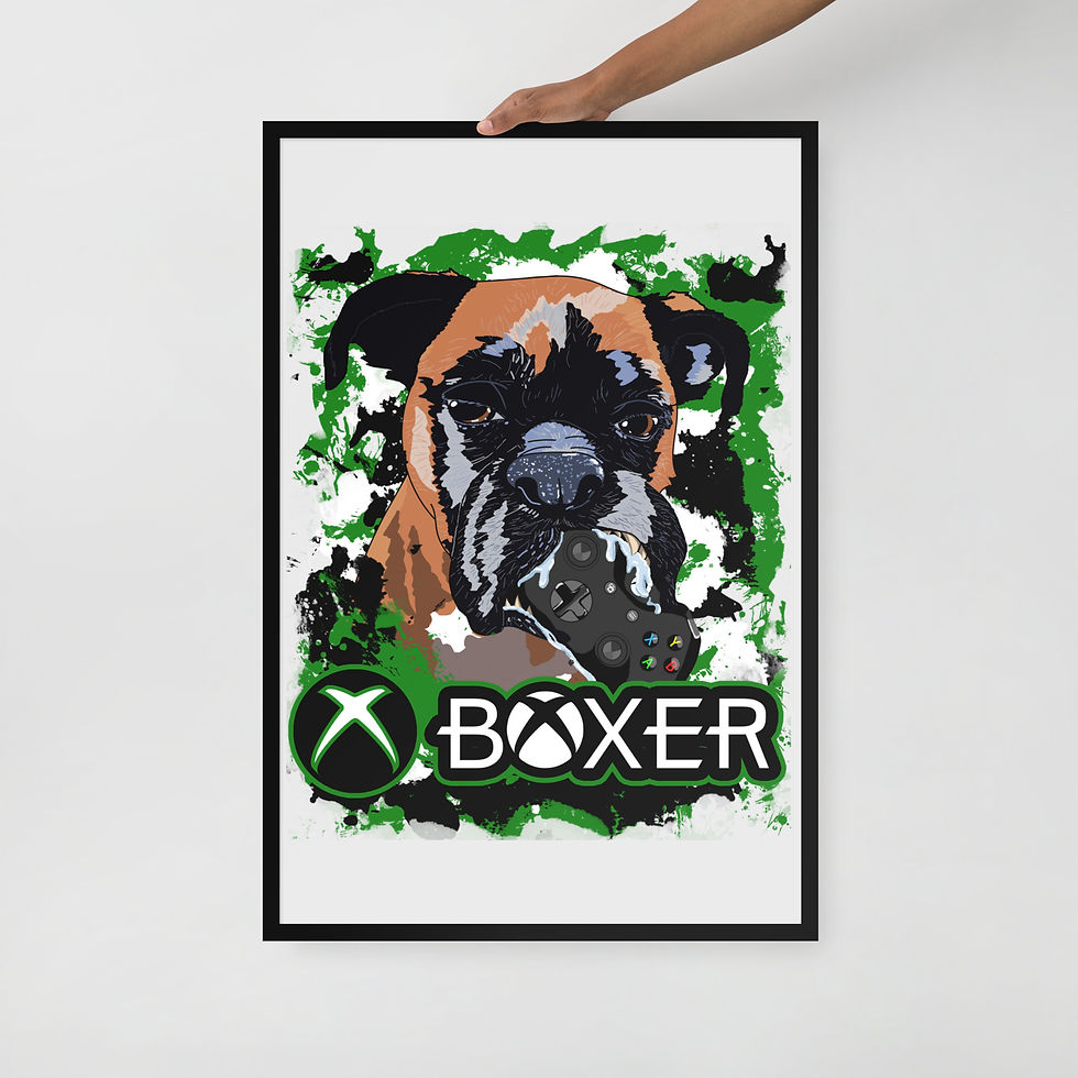 Thumbnail: Xboxer Framed Matte Paper Poster (cm)