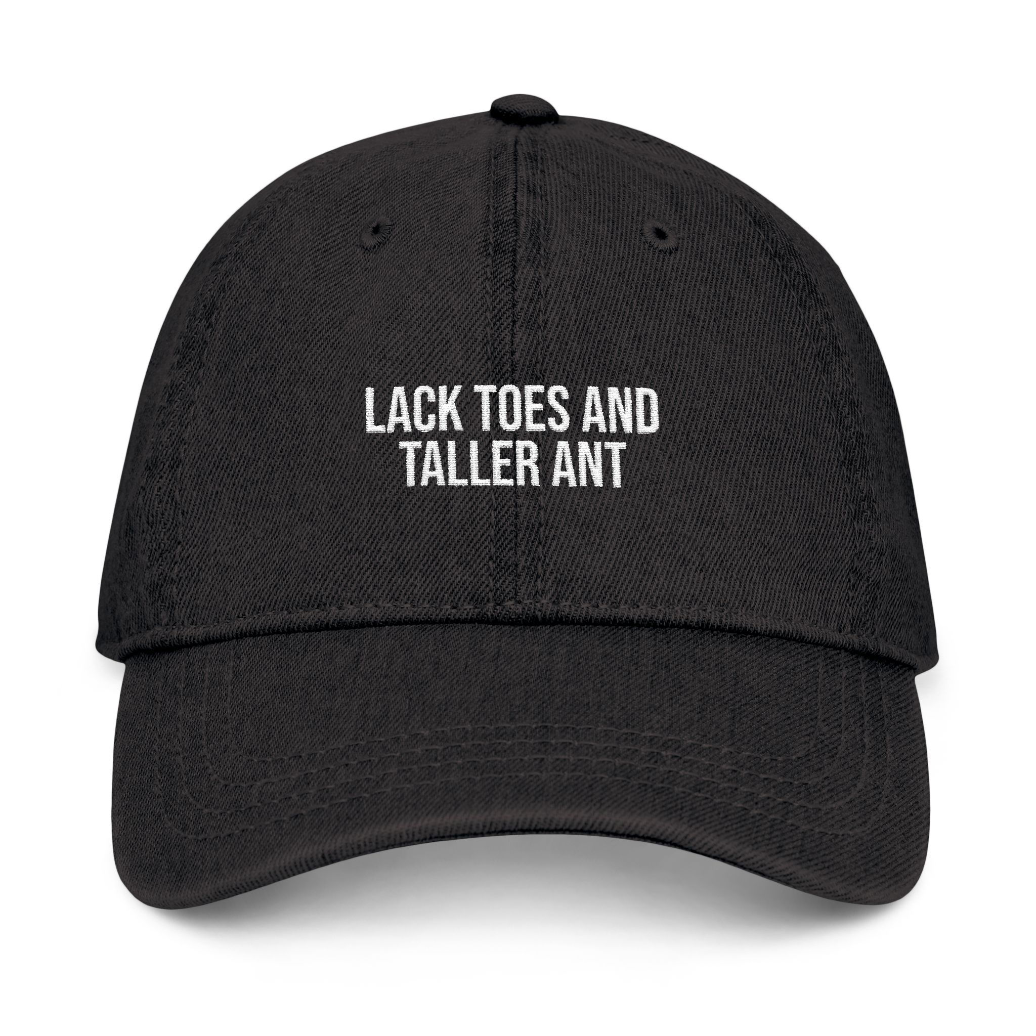LACK TOES AND TALLER ANT DENIM HAT