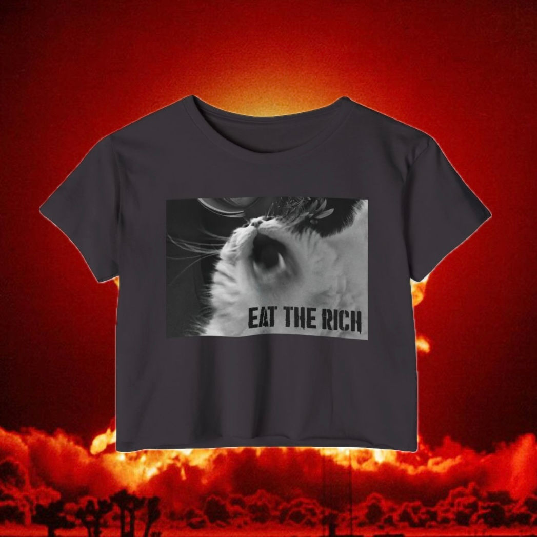 EAT THE RICH CROP TOP