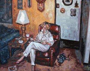 Acrylic Oil painting on canvas original décor art fine art Collection collecting