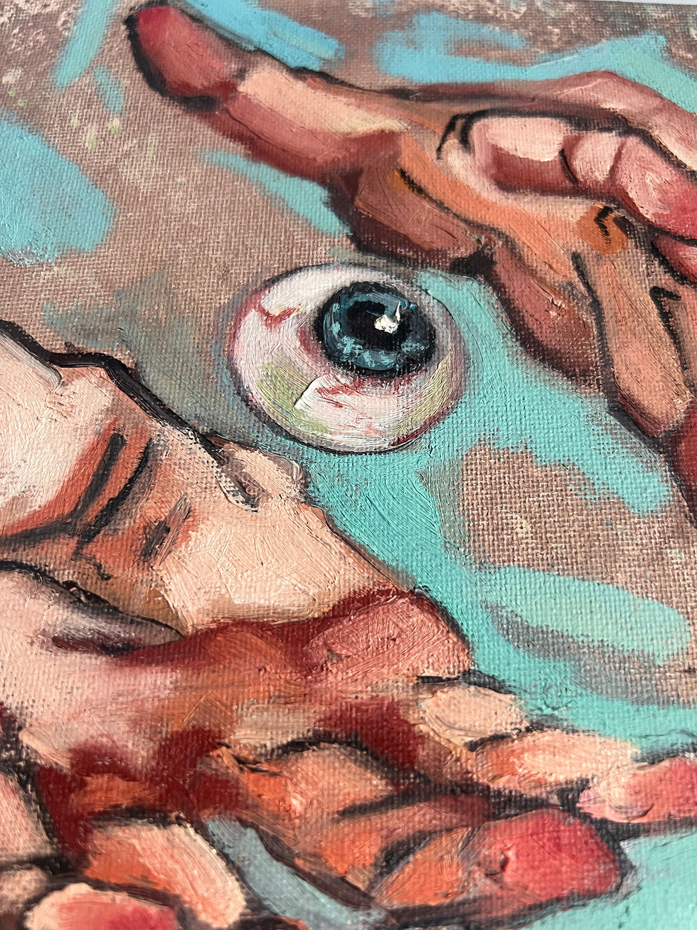 Thumbnail: Original "Hands of Sight" Oil painting