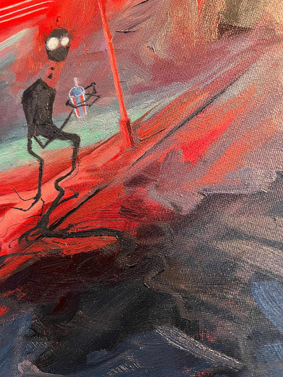 Thumbnail: Original "Midnight Glow" Oil Painting