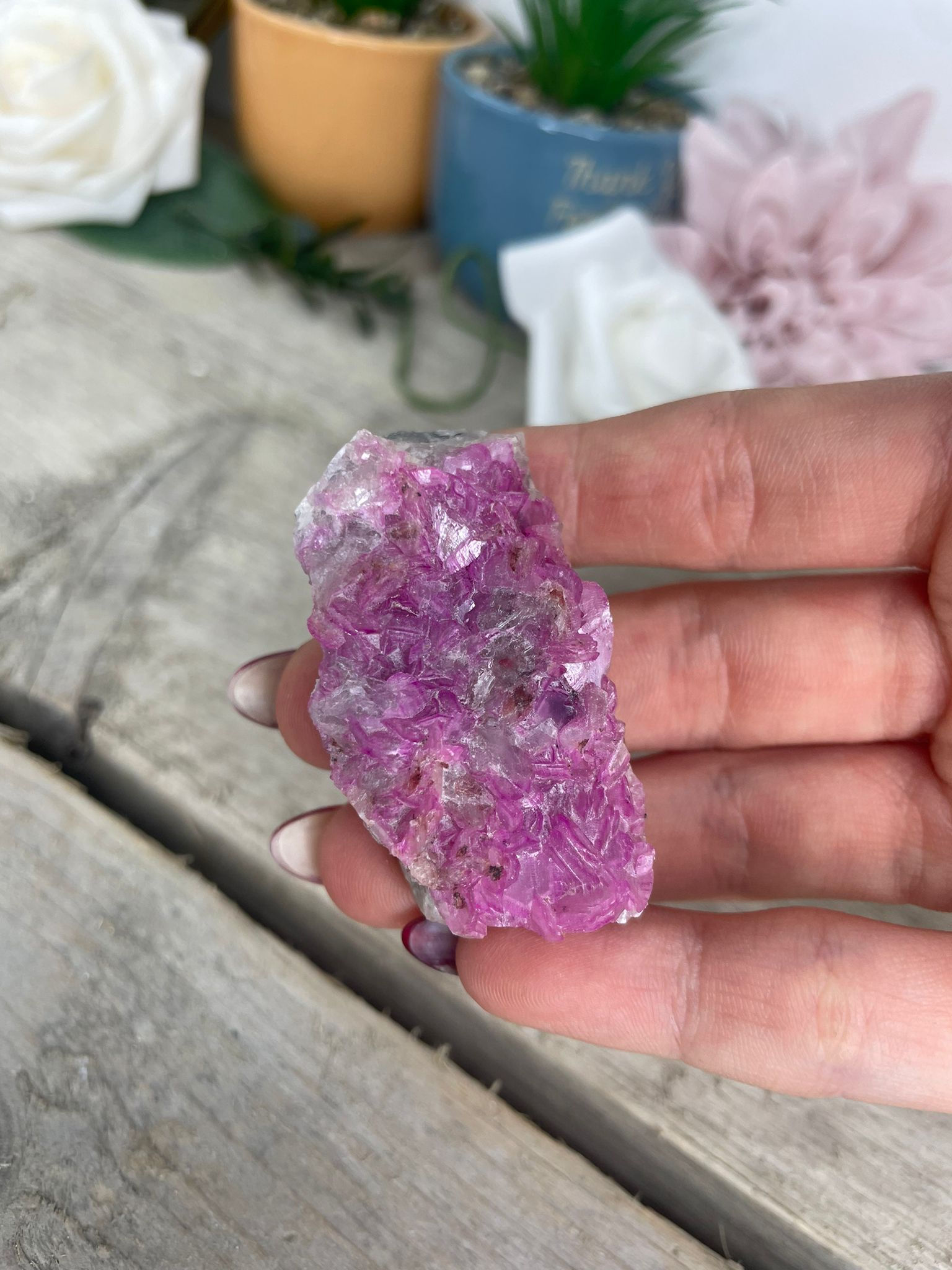 Cobalt Calcite Raw Piece