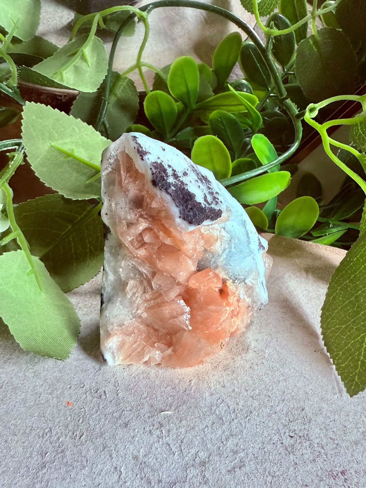 Apophylite Cluster with Stillbite