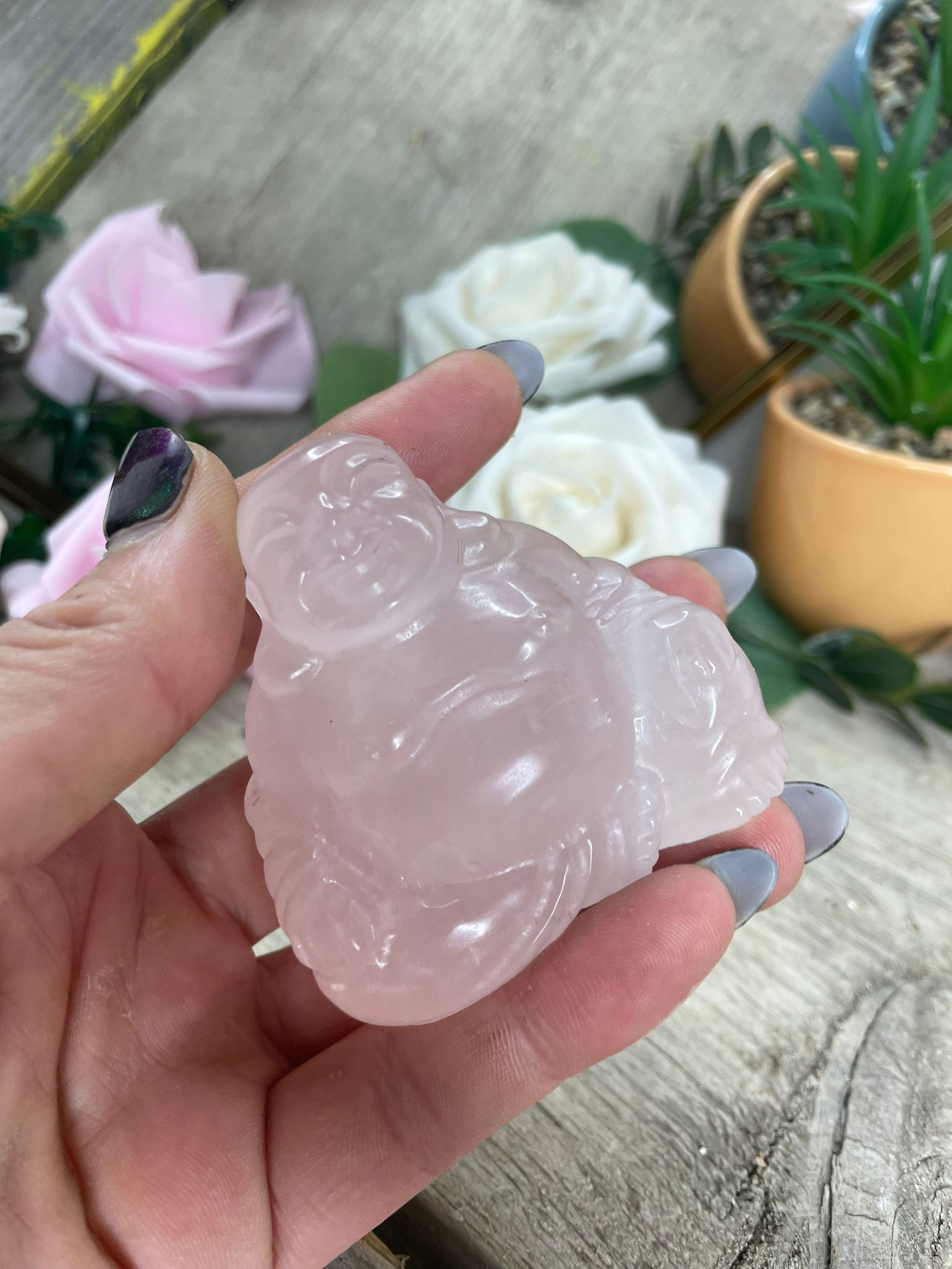 Rose Quartz Buddha