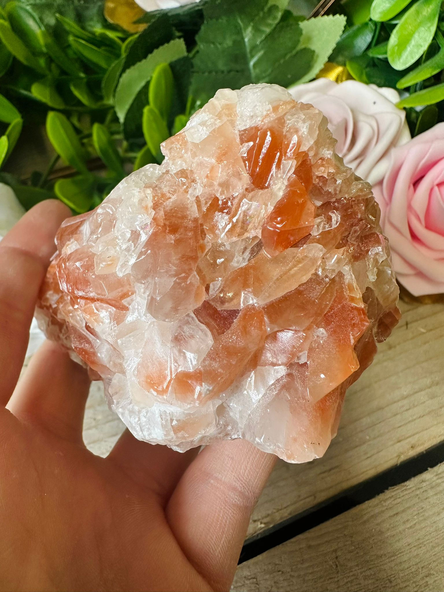 Raw Red Calcite