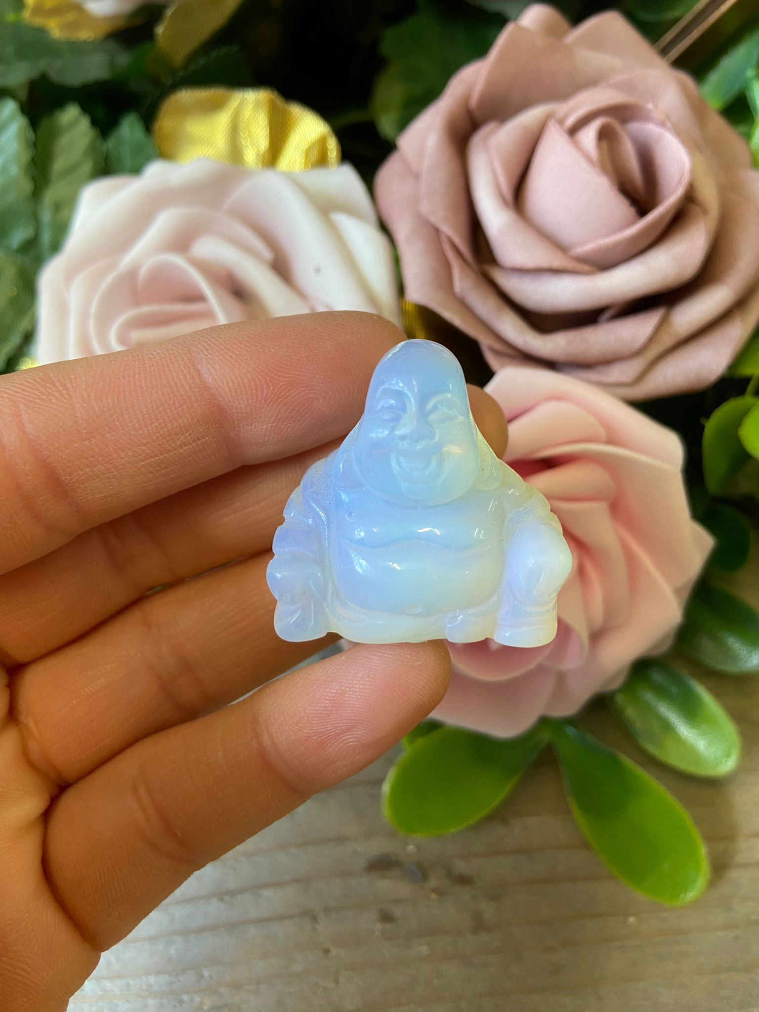 Opalite Laughing Buddha