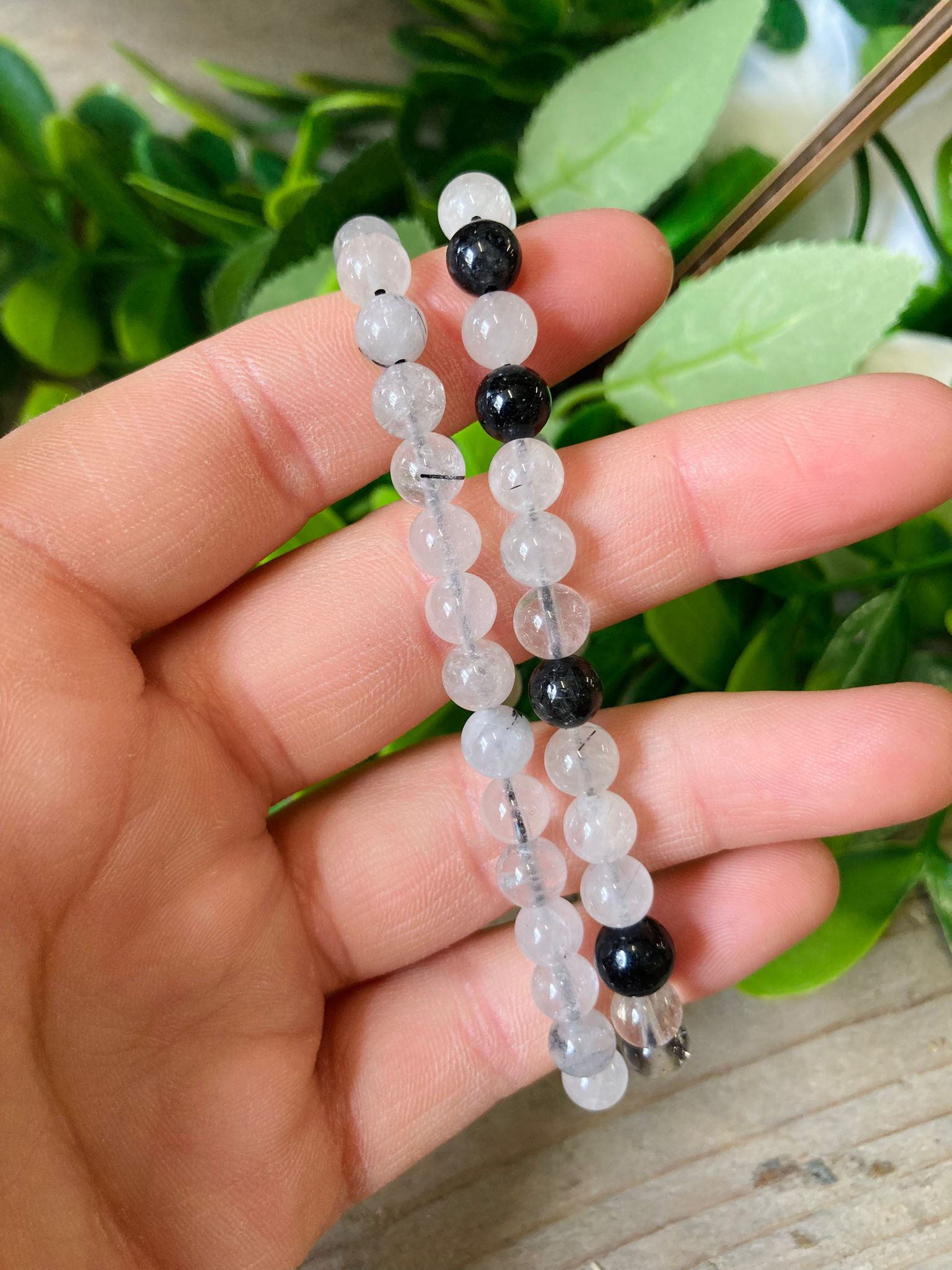 Tourmalated Quartz Medium Bracelet