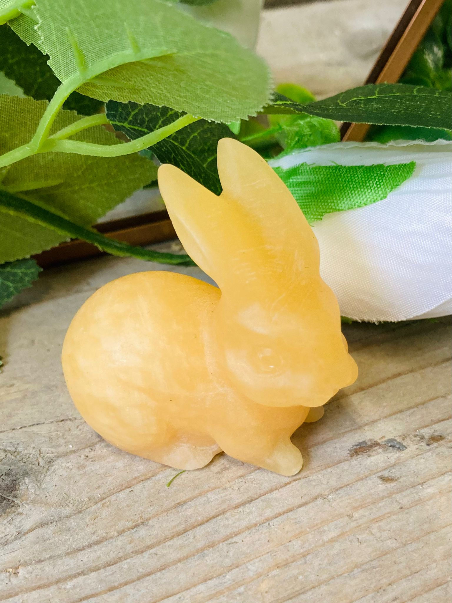 Orange Calcite Rabbit