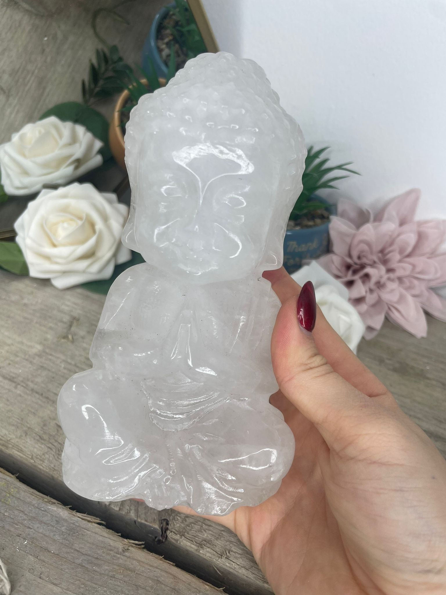 Clear Quartz Buddha