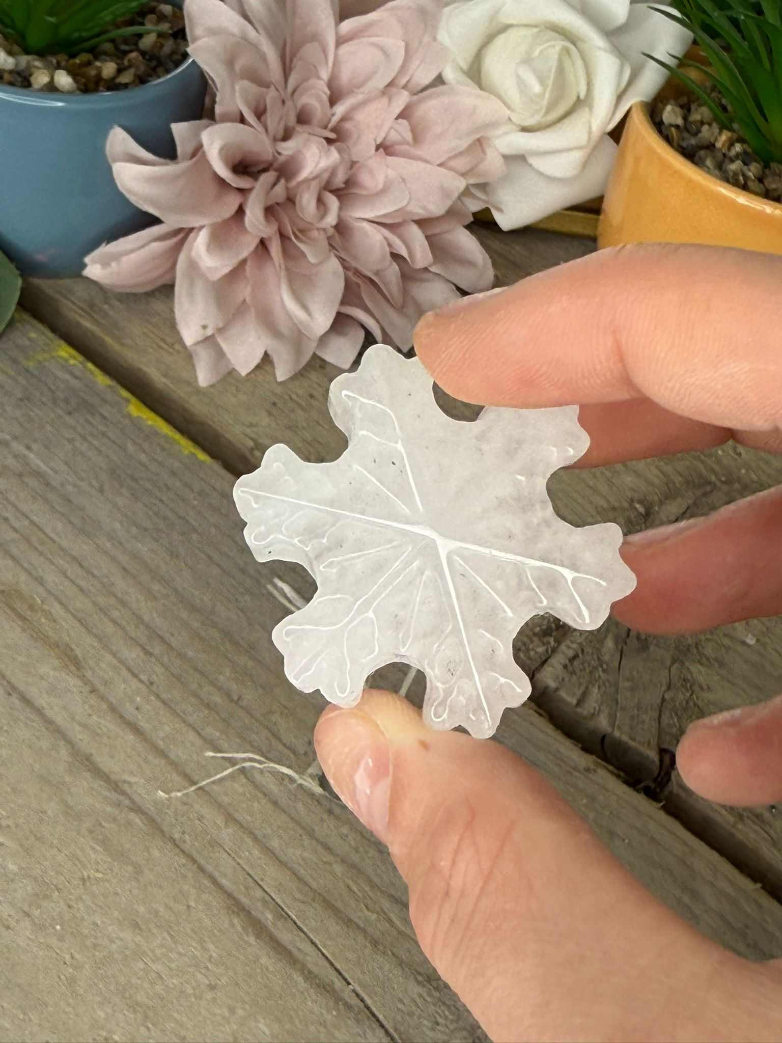 Clear Quartz Snowflake