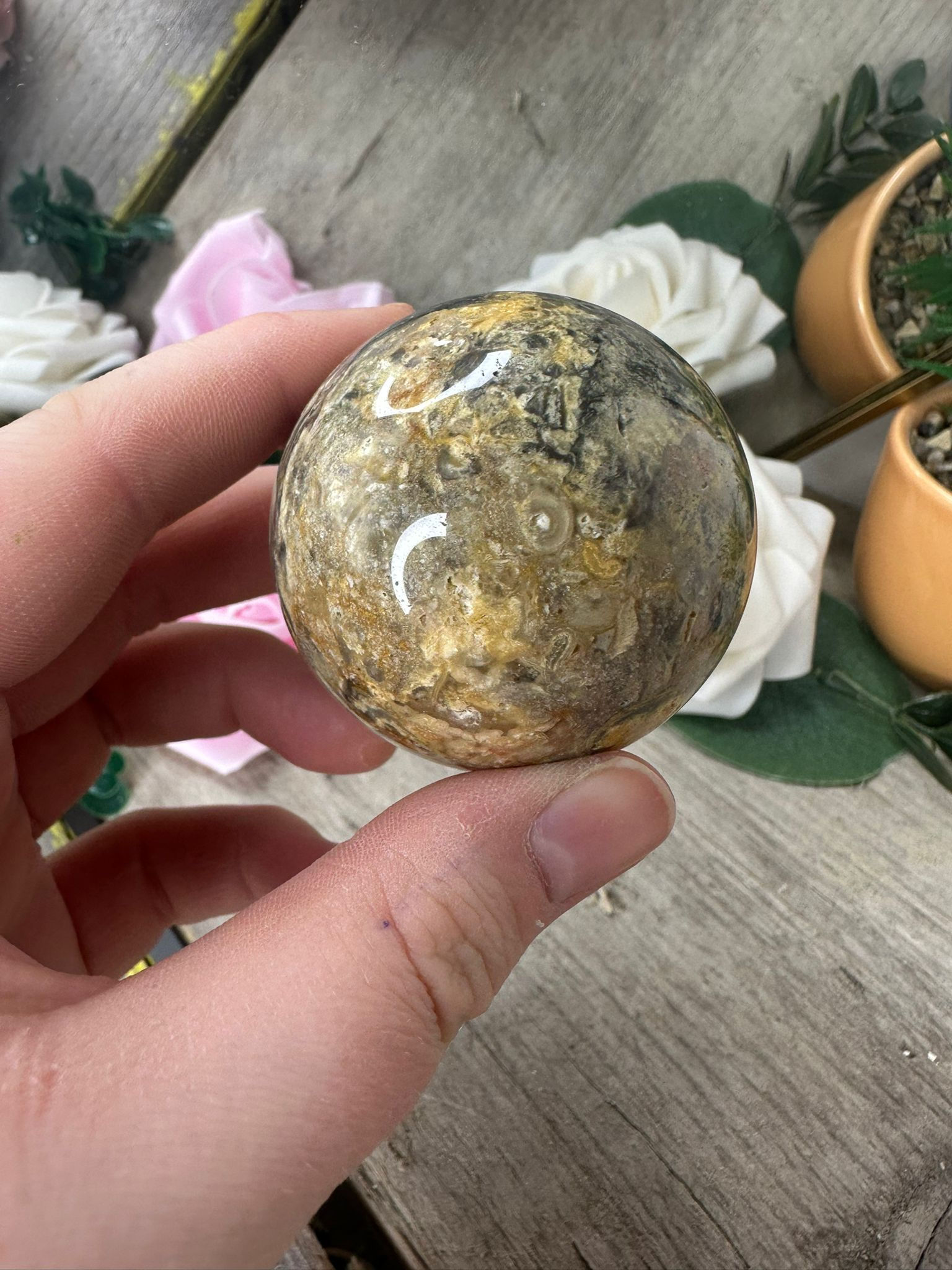 Crazy Lace Agate Sphere
