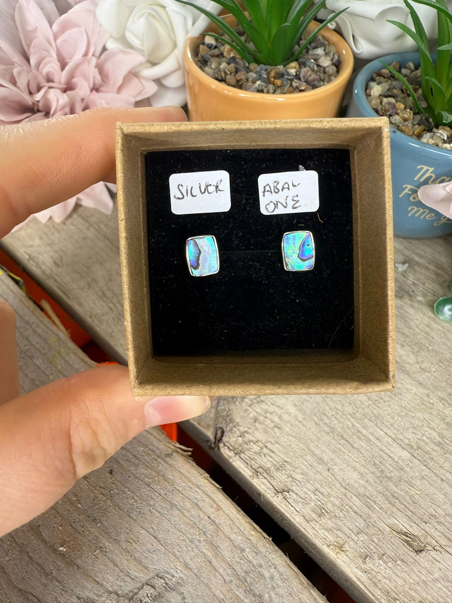 Abalone Stud Earrings