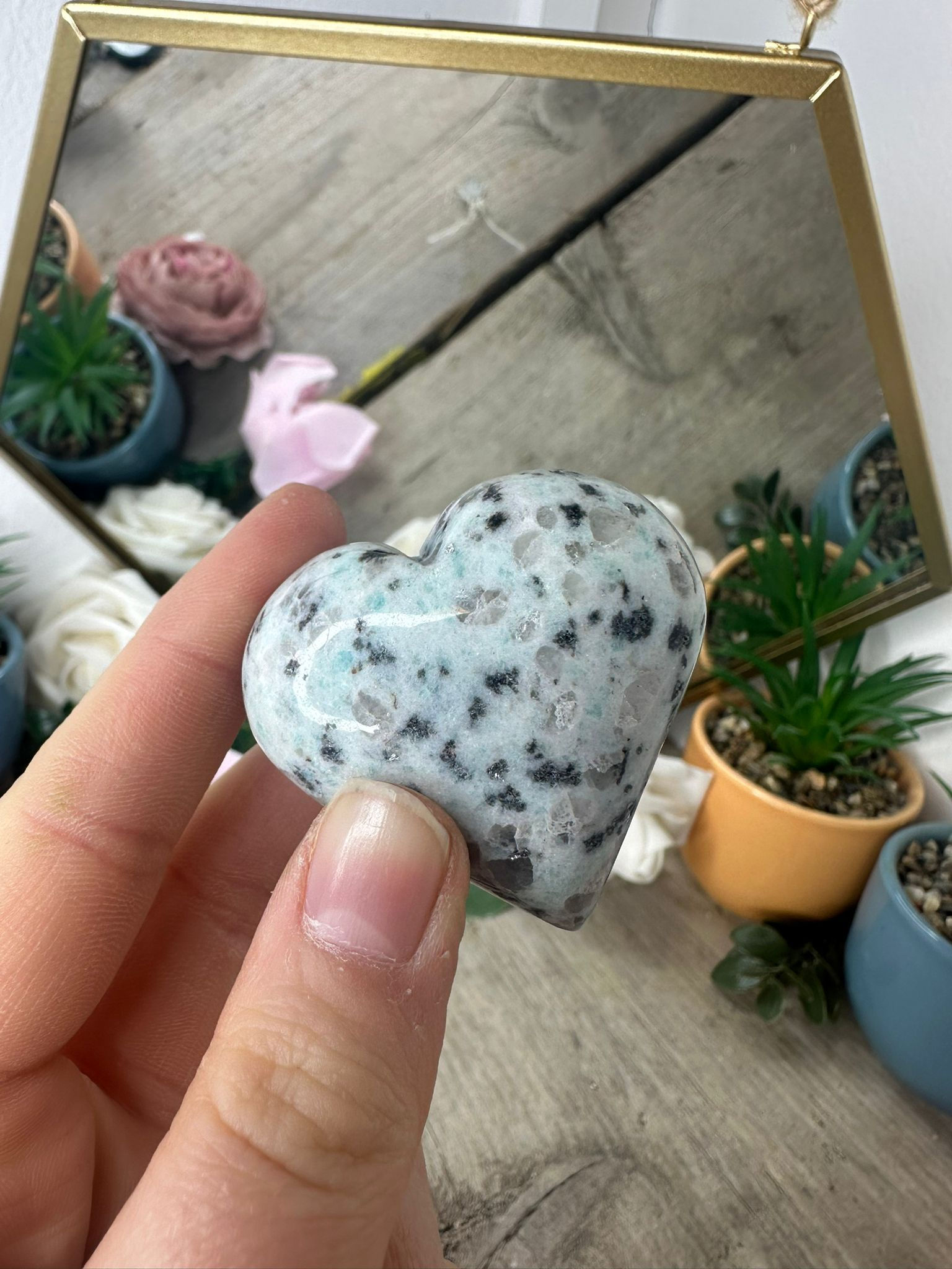 Sesame Jasper Heart