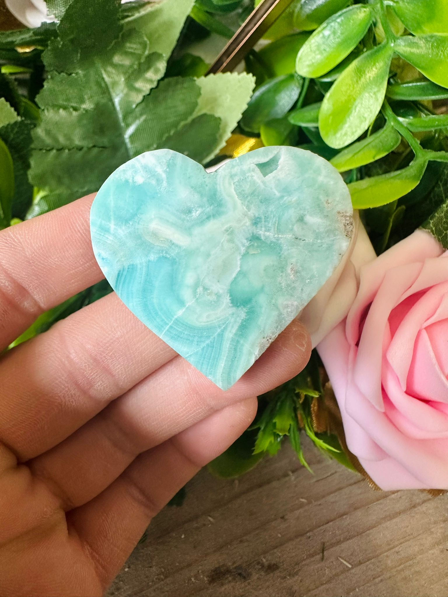 Hemimorphite Heart