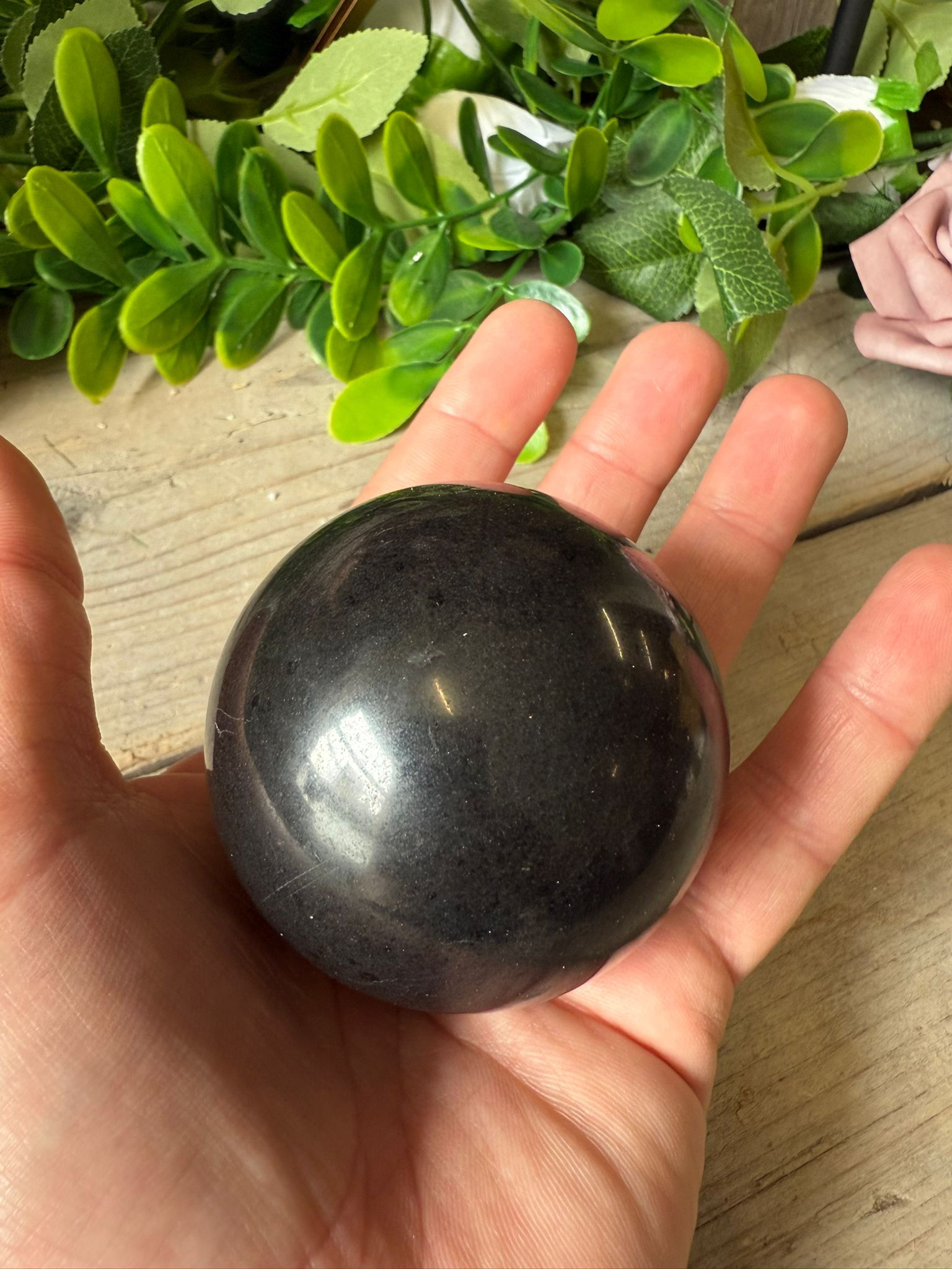 Black Tourmaline Sphere
