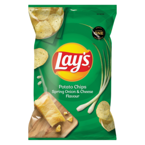 Lay S Spring Onion Cheese Flavoured Potato Chips 125g Fastcart