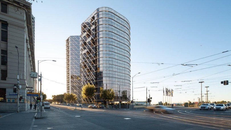 Renders for Treasury Square showing proposed building location and envelope. Prepared for property sale.