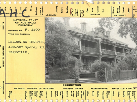 The Evolution of the Heritage Overlay in Parkville and Melbourne