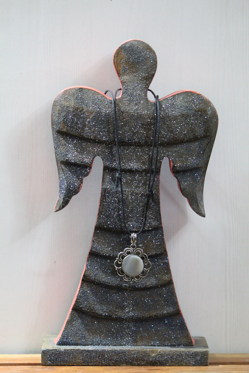 Thumbnail: Kotsa Sustainable Home Decor Angel Statue | Recycled Wooden Statue | K36