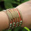 Thumbnail: Kotsa Four line brass and German silver bracelet hand cuff bracelet Unisex Jewel