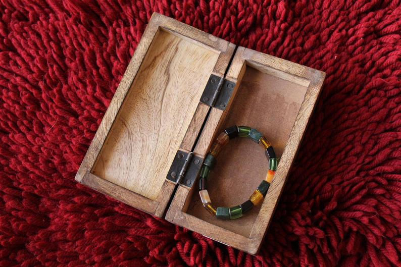 Thumbnail: Kotsa Indian Vintage Unique Home Decor | Living Room Brown Little Box
